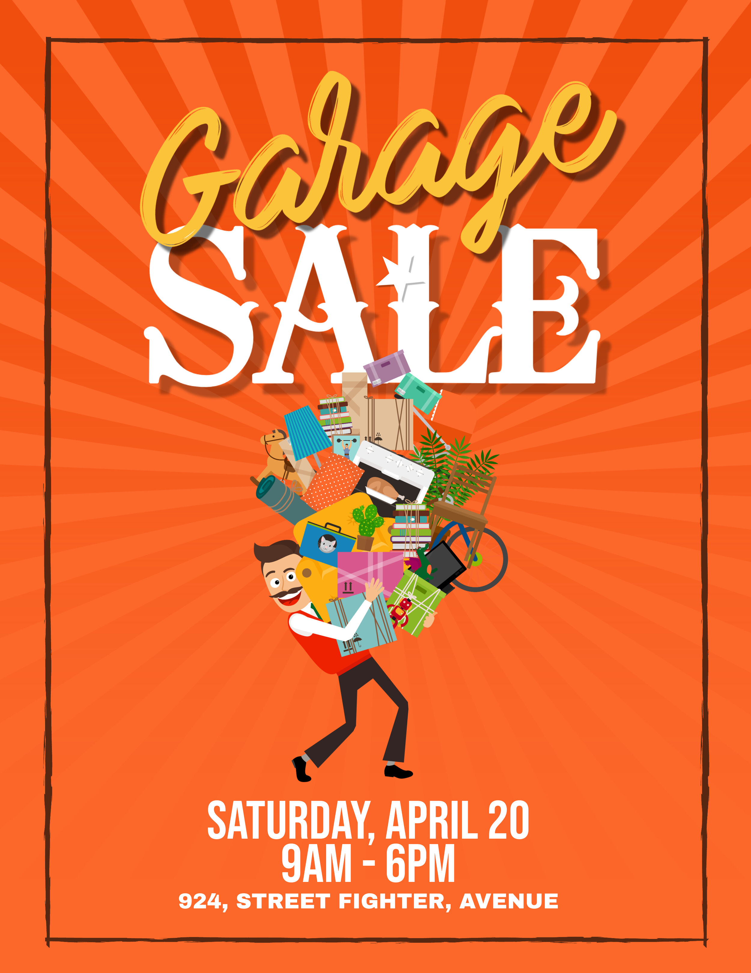 New Flyer Templates for Spring & Garage Sales  Design Studio Pertaining To Garage Sale Flyer Template