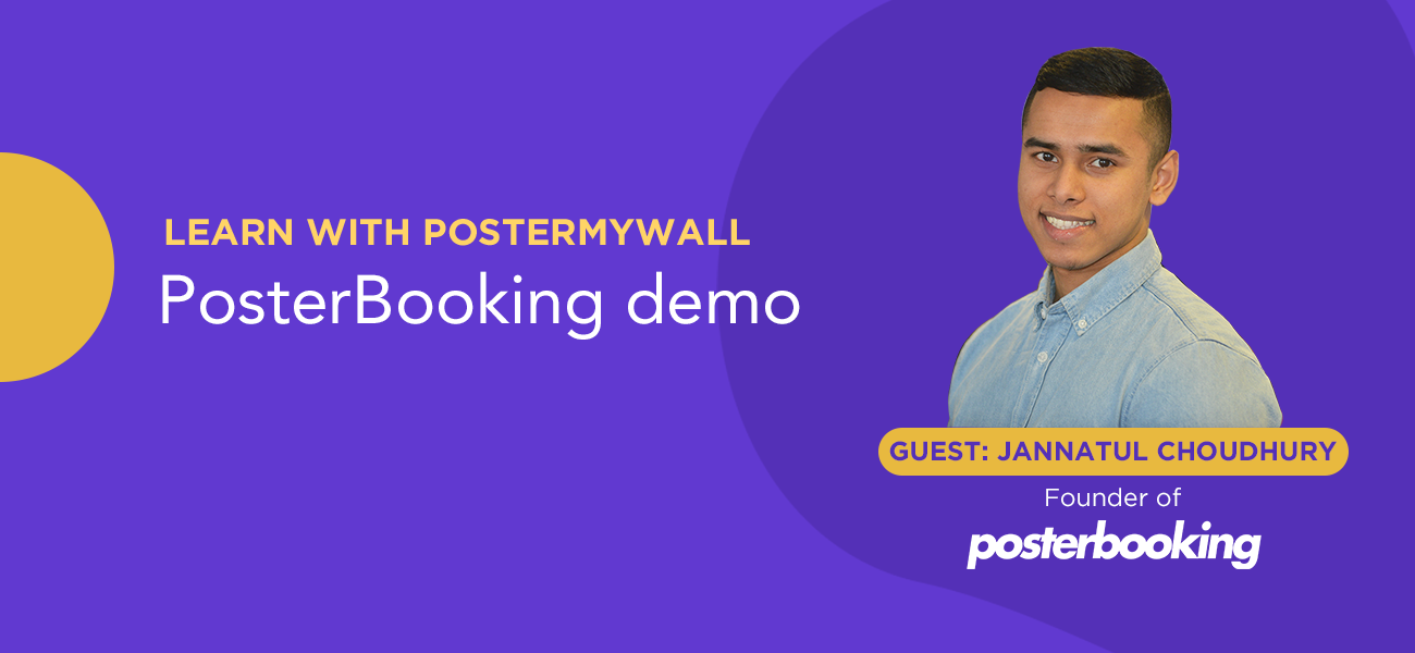 Learn with PosterMyWall: Easy Digital Signage with PosterBooking