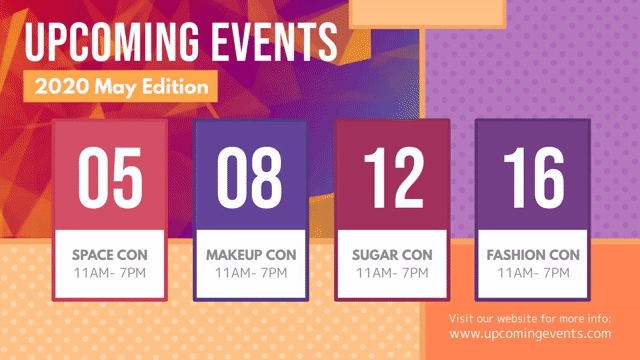 Copy of Upcoming Events Colorful Facebook Cover Video.gif