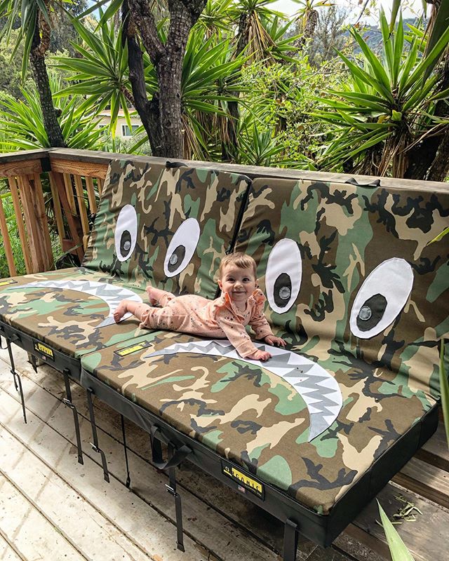 Don&rsquo;t forget to have some fun when designing your home. Kids need to enjoy your space. Custom made Bouldering Crash Pads by @organicclimbing used as sofa cushions on the front porch of our studio. #organicclimbing #bouldering #crashpad #interio