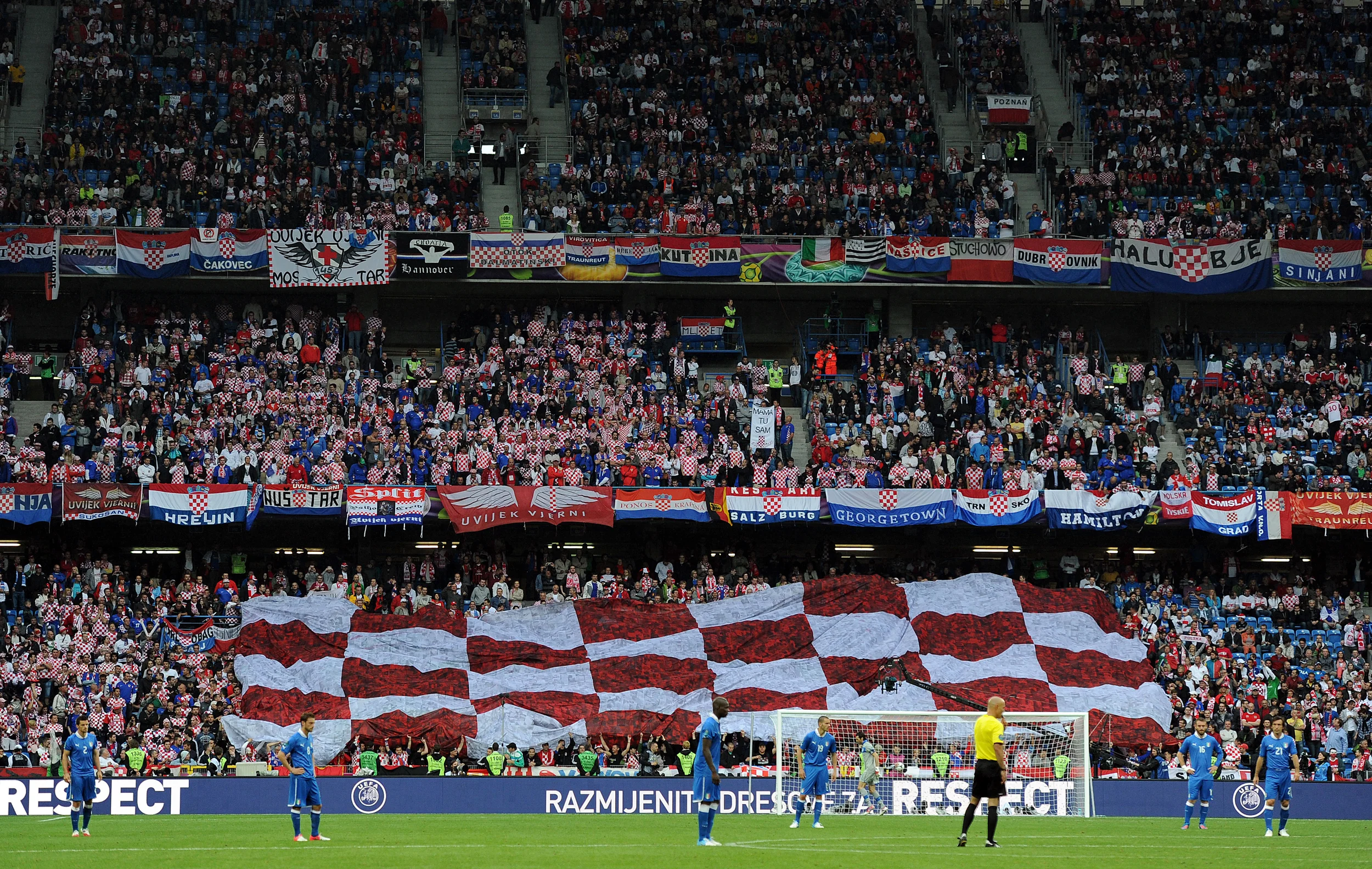 PASSION Opbakningen er altid stor, når Kroatien deltager ved en slutrunde. Billedet er fra EM 2012. – Foto: AMA/Corbis via Getty Images