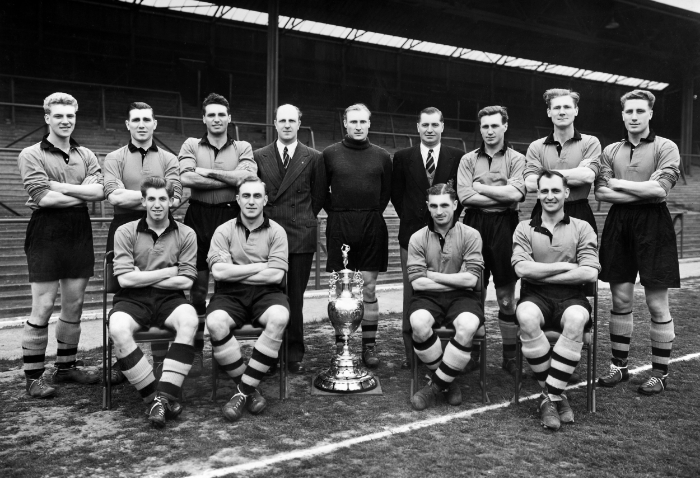 The Wolves vandt tre mesterskaber i perioden 1954-59. Foto: Popperfoto - Getty Images.