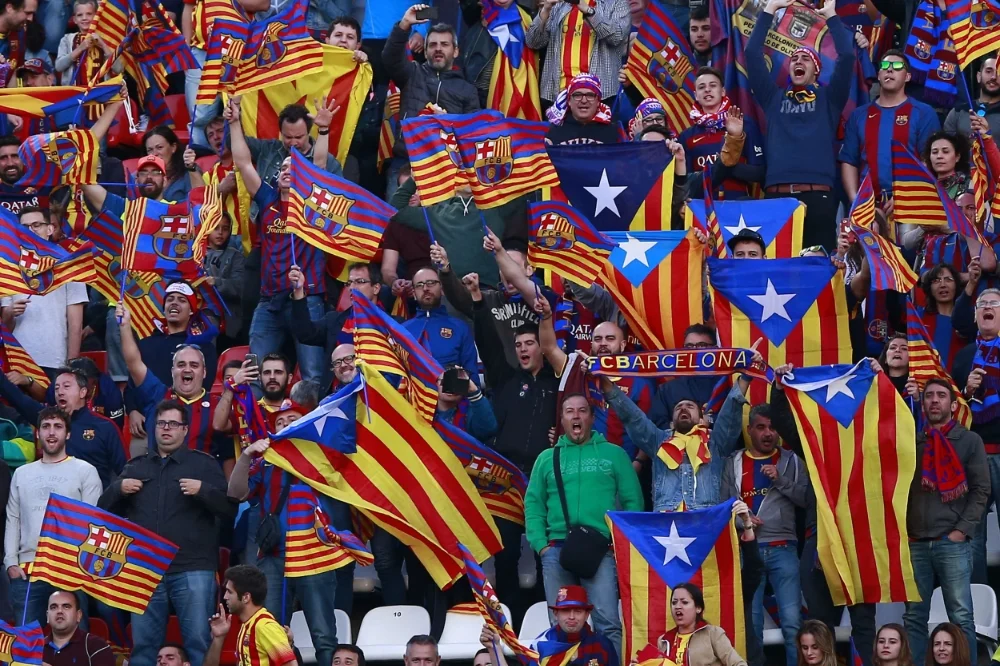 Barcelona-tilhængere ved Copa del Rey finalen i 2015. Foto: Gonzalo Arroyo Moreno/Getty Images