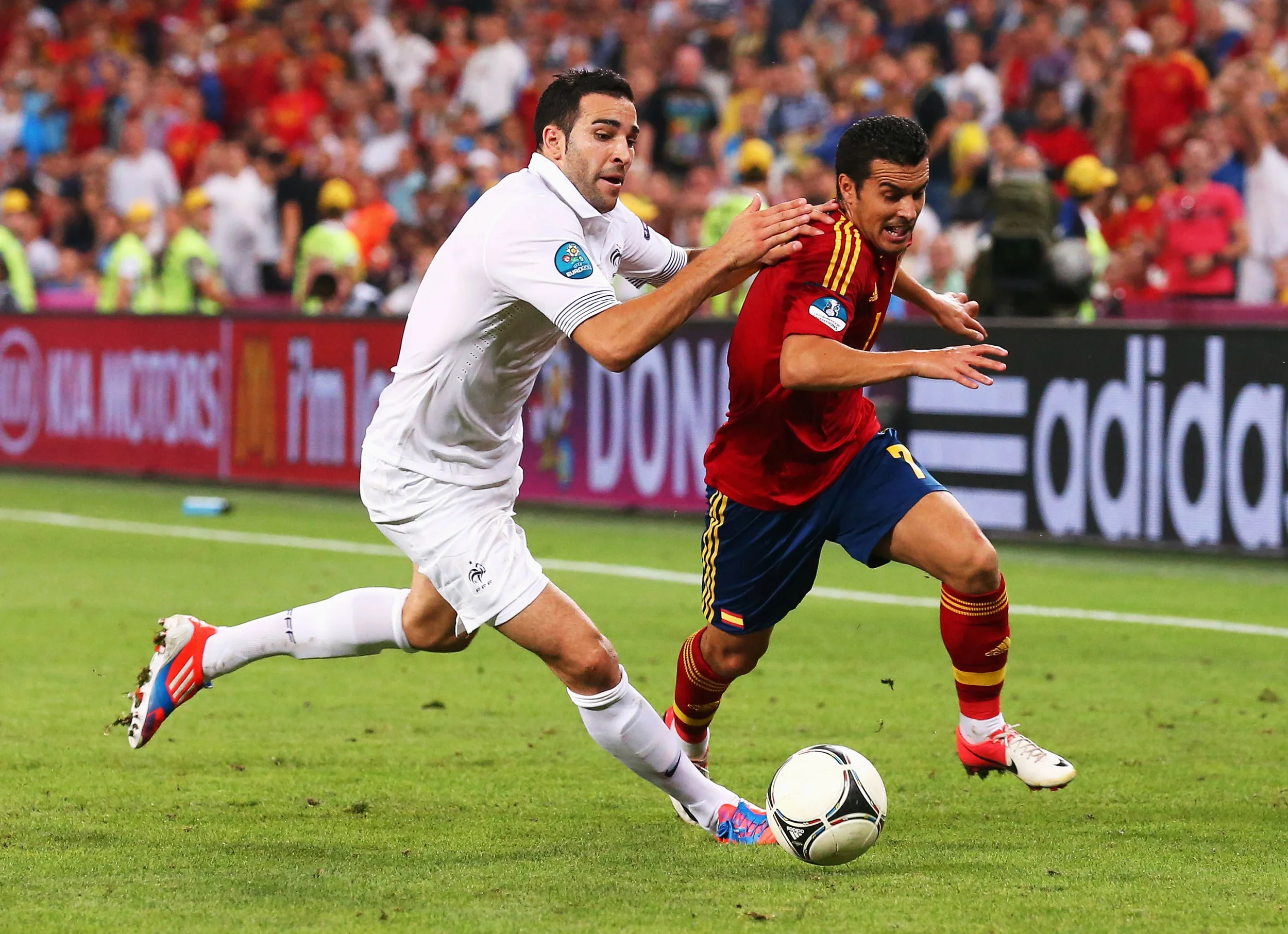 Pedro i aktion under slutrunden i 2012. Foto: Getty Images/Alex Livesay