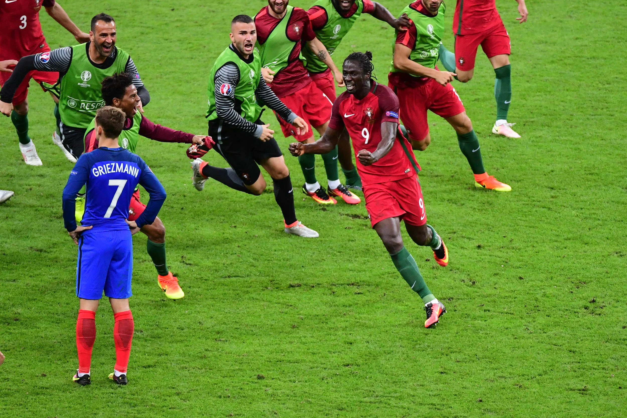 Eder blev manden ,der afgjorde EM-finalen med noget så sjældent som et langskud. Foto: Getty Images/Dave Winter
