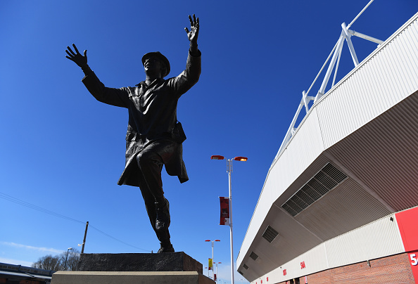 Der er i dag rejst en statue af Bob Stokoe foran Stadium of Light i Sunderland. Foto: Getty Images/Shaun Botterill