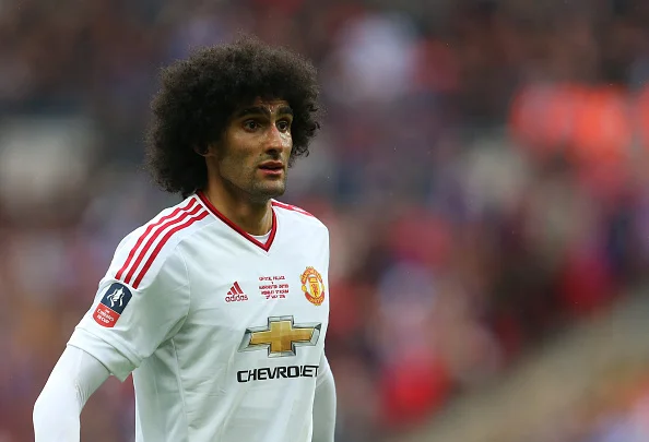 Og så kom de op med Marouane Fellaini. Foto: Getty Images/Catherine Ivill.