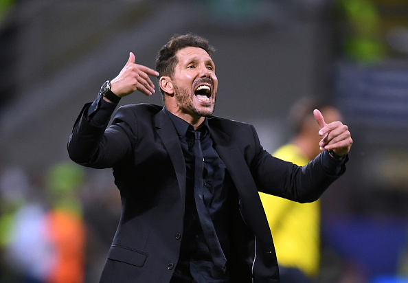 20 procent af Atletico Madrid og Diego Simeone har siden 2015 været ejet af kinesiske Wanda Group. Foto: Getty Images/Shaun Botterill.
