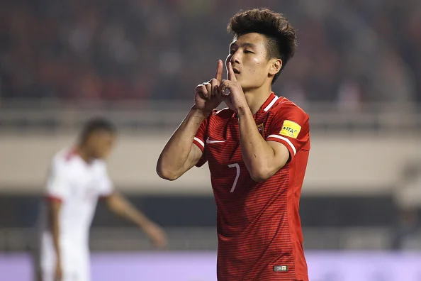 En af nutidens kinesiske stjernespillere er Wu Lei. Foto: Getty Images.