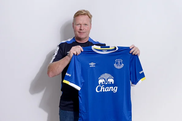 Ronald Koeman ved præsentationen i Everton. Foto: Getty Images/Tony McArdle.