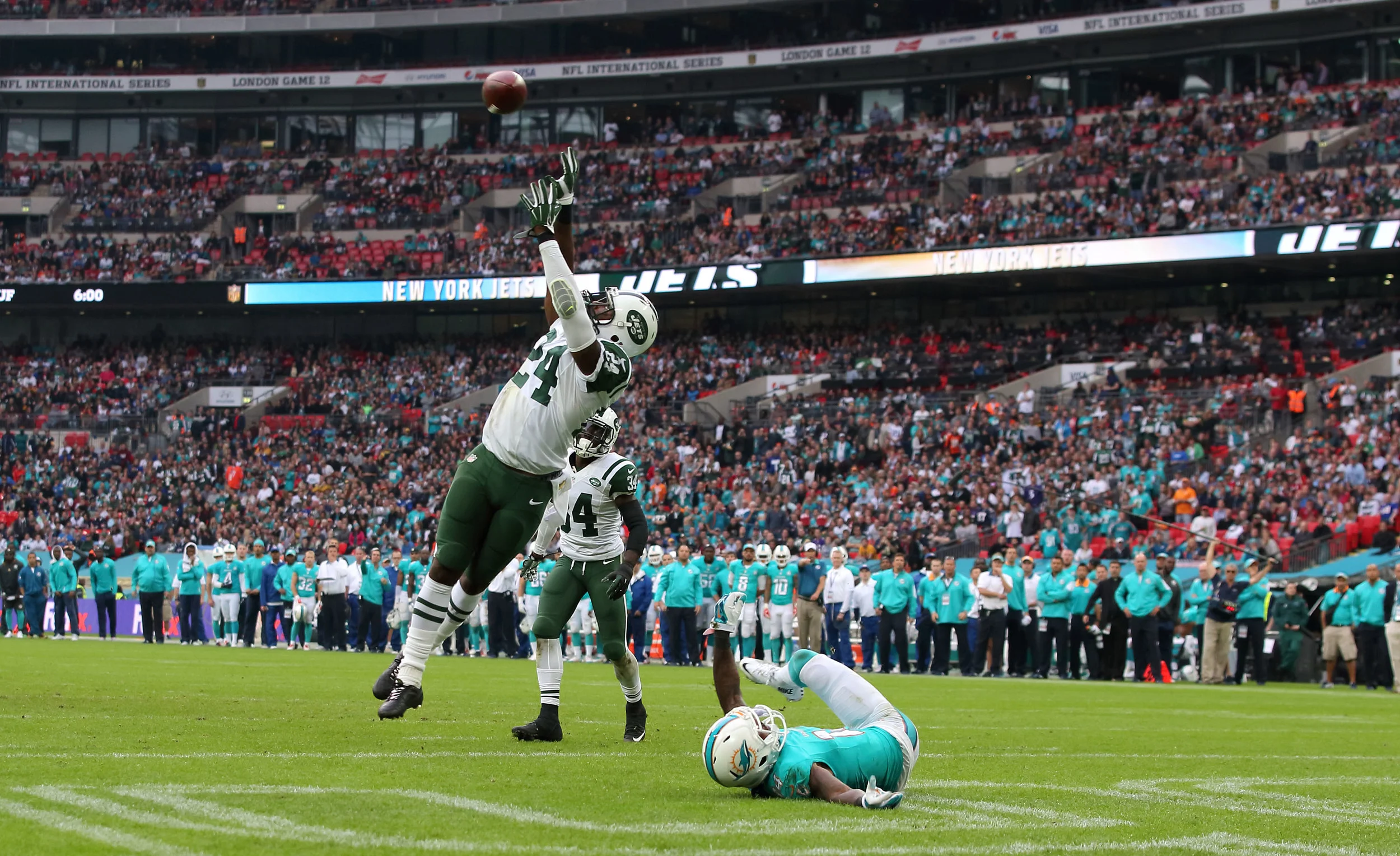 NFL-kamp på Wembley - måske bliver det med modsatrettet fortegn i løbet af de kommende år. Foto: Mike Marsland/Getty Images