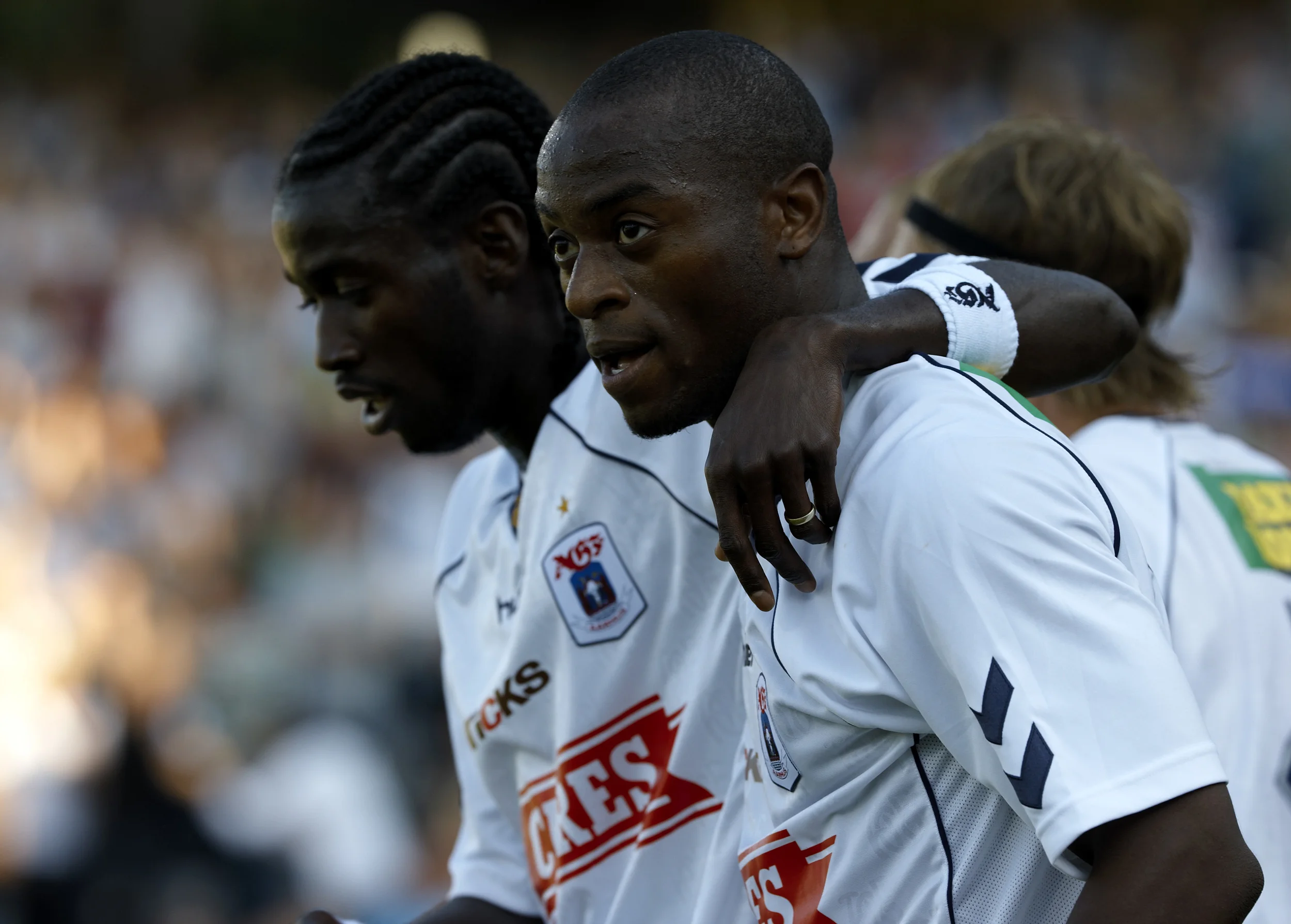 Dioh Williams og Nando Rafael fra kampen i 2008. Foto: Getty Images/Jan Christensen.