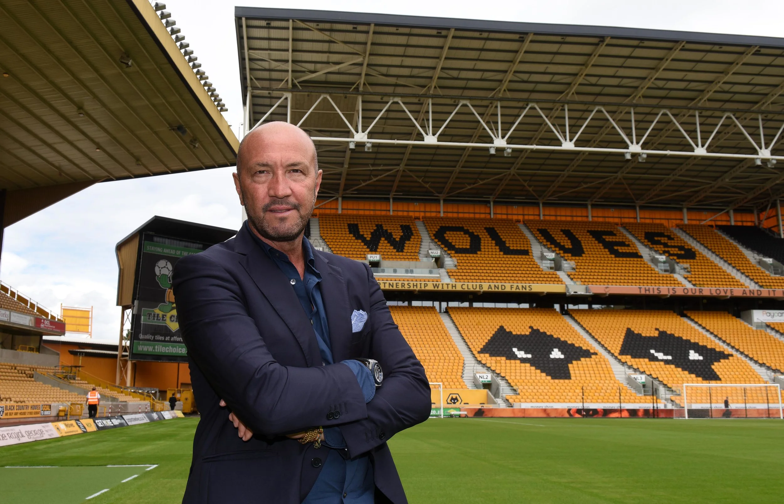 Walter Zenga under præsentationen som ny manager i Wolverhampton. Foto: Getty Images/Sam Bagnall.