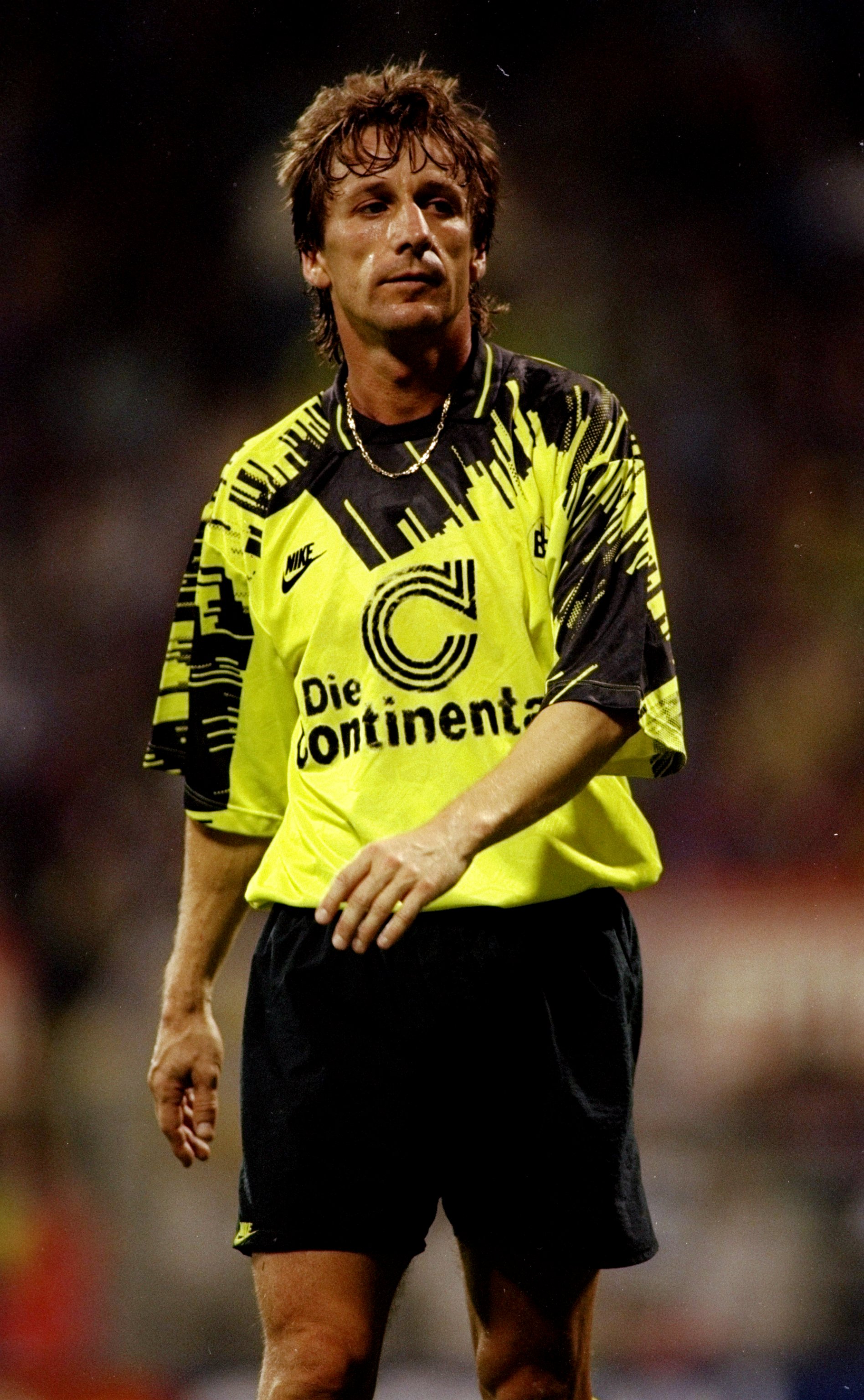 Frank Mill fra perioden, da han var kongen af Dortmund. Foto: Getty Images/Clive Brunskill.