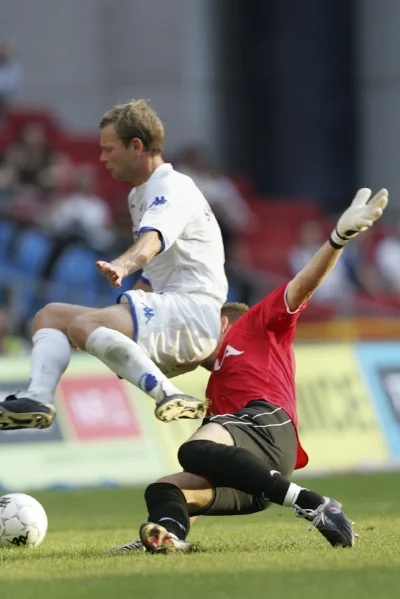 Janne Saarinen i aktion for FCK. En spiller som Landsholds-Lars ikke glemmer - og omvendt! Foto: Lars Ronborg/Getty Images