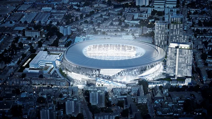 En computeranimation af det kommende stadion, der er under opførelse i umiddelbar nærhed af White Hart Lane. Foto: Tottenhamhotspur.com
