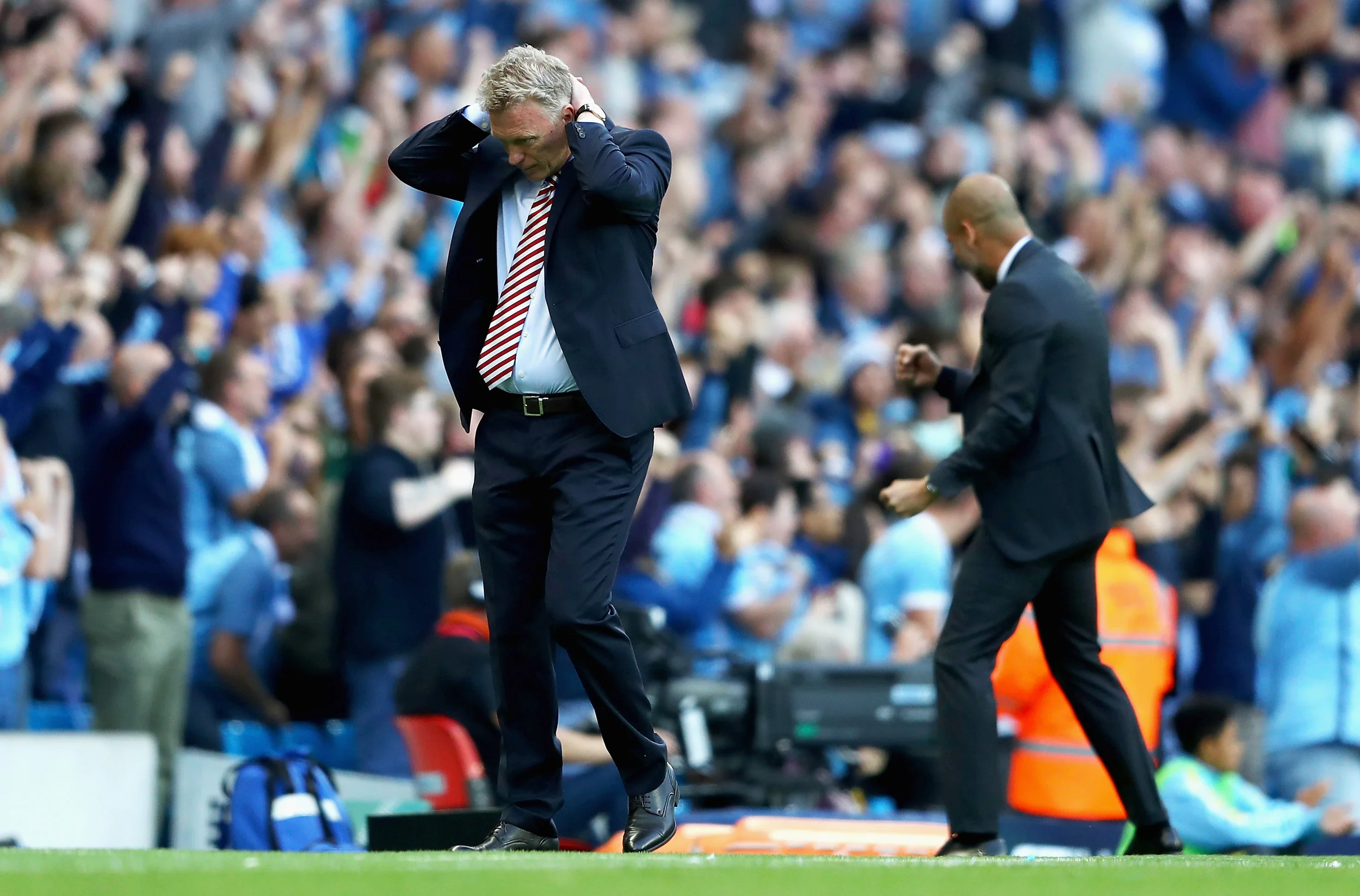 Sunderland har lavet selvmål kort før tid i premierekampen mod Manchester City. Symptomatisk?, spørger Christian Krabbe Barfoed. Foto: Michael Steele/Getty Images