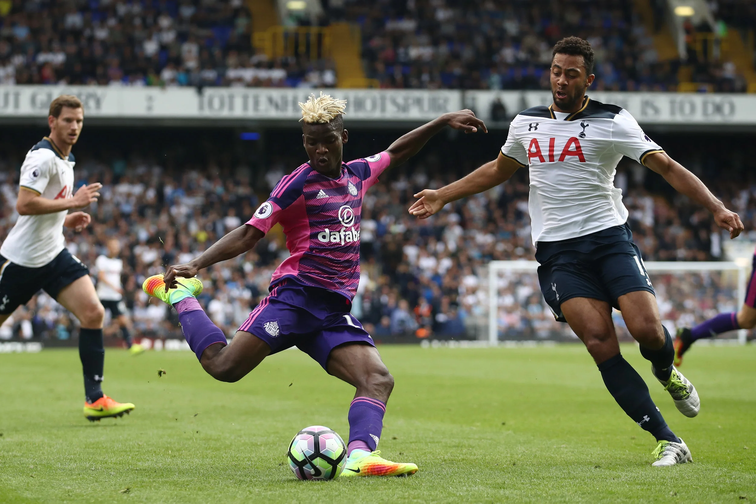 Nyindkøbet Didier Ndong var Sunderlands bedste spiller i 0-1-kampen mod Tottenham. Foto: Julian Finney/Getty Images