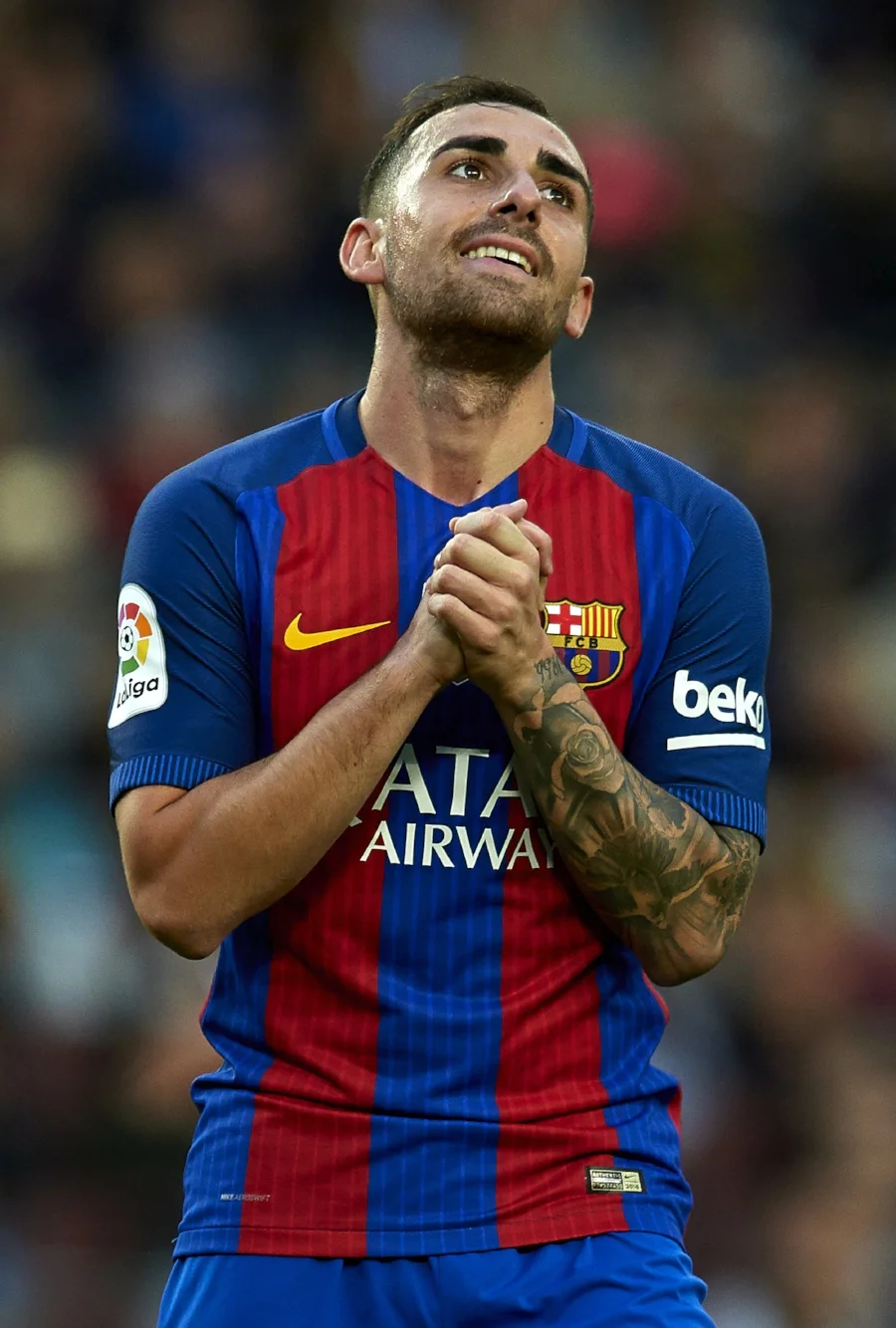 Paco Alcácer havde ikke den bedste aften på Camp Nou. Foto: Getty Images