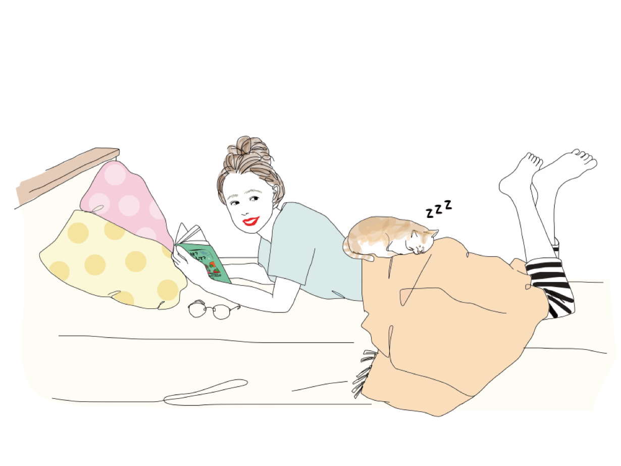 なぜ何 寝ながら勉強する女の子.png