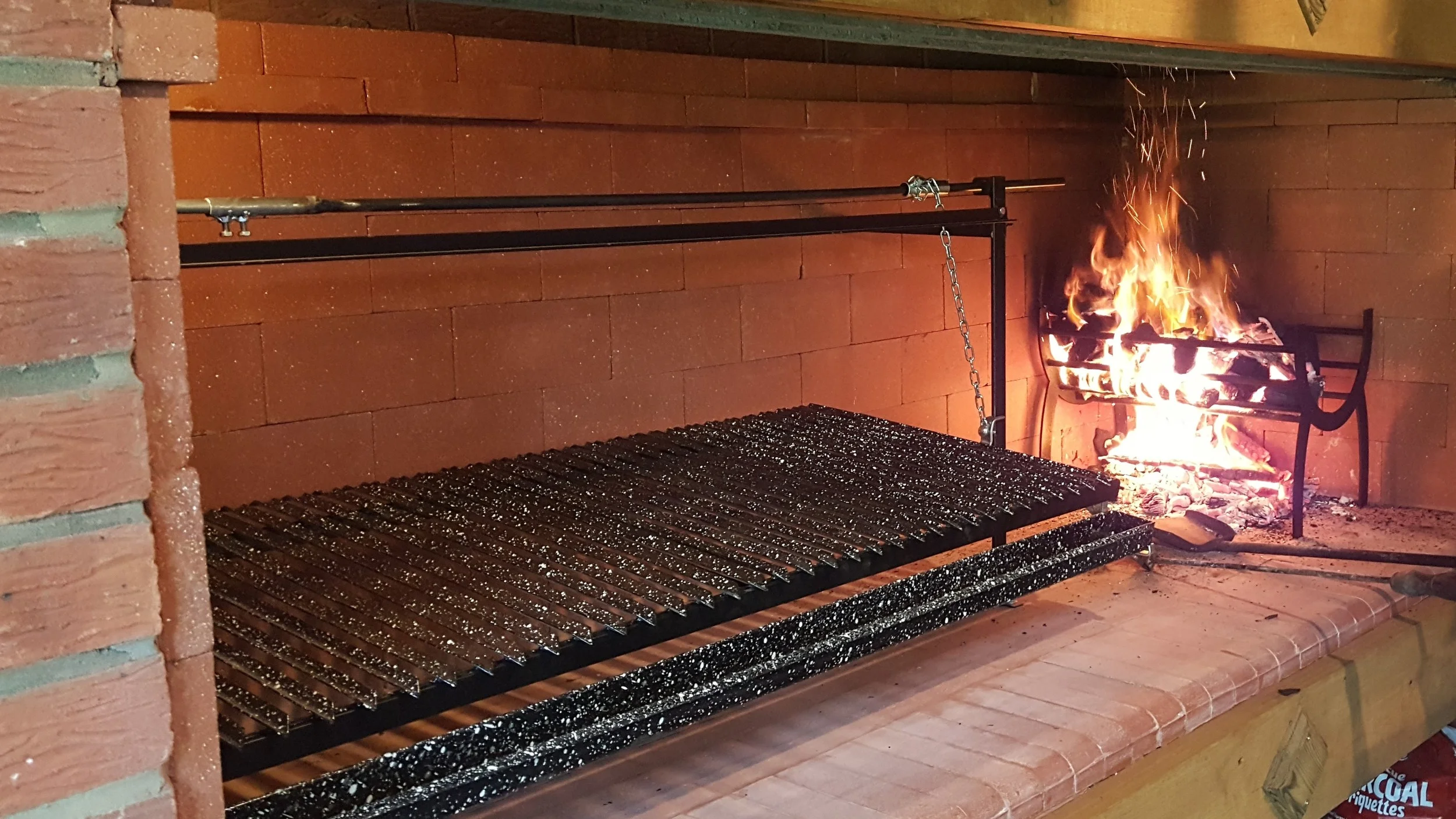 Single Grill with lenero - Wood Burner