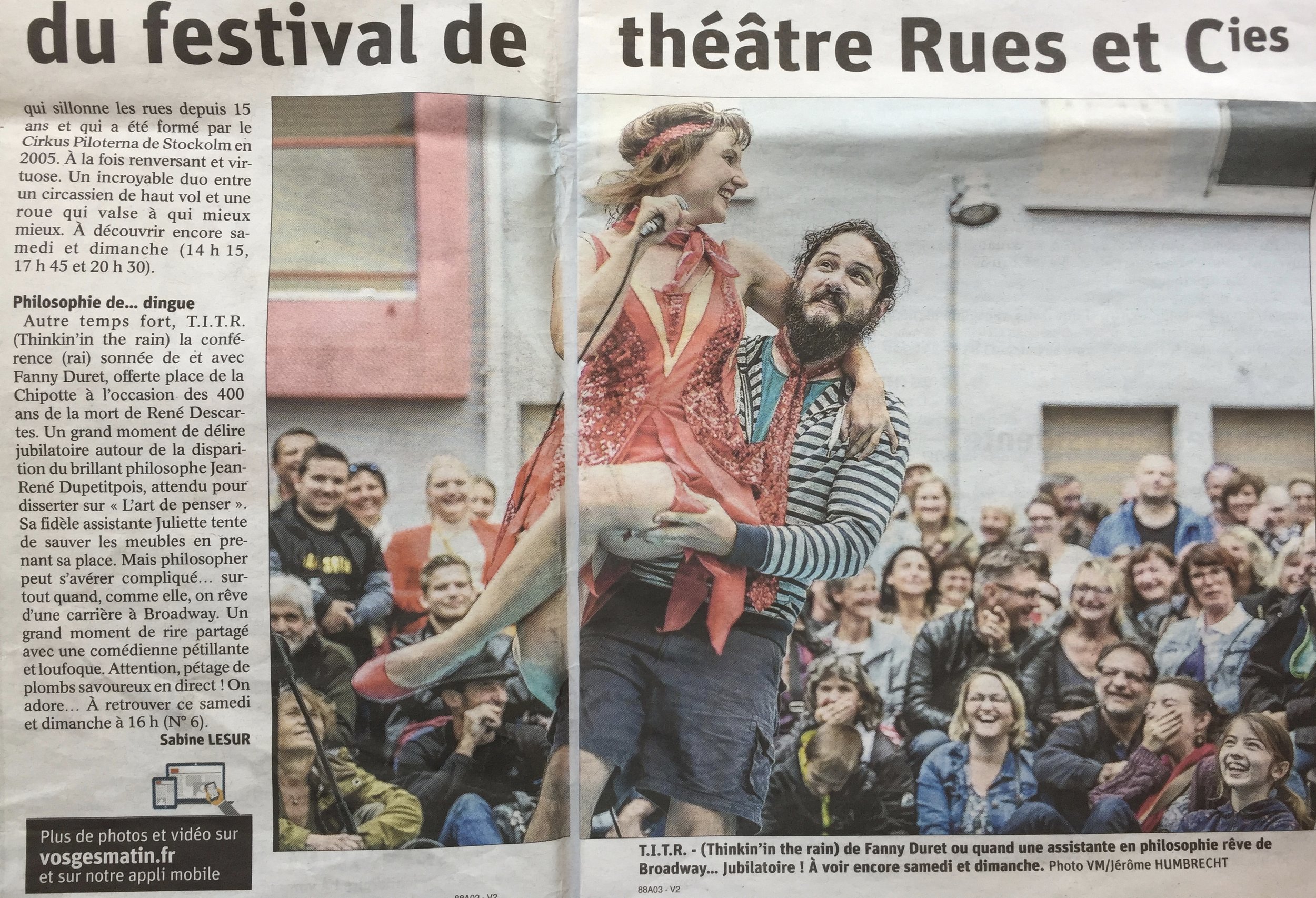 Au festival Rues et Cies, à Épinal