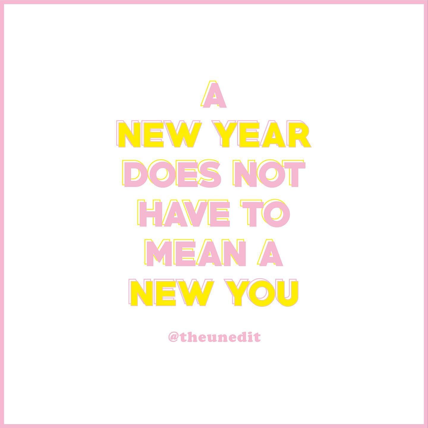 Resolutions are totally optional, but if you're making one for 2021, remember that you're 100% not obliged to make one in regards to your body or weight loss 💗 Head over to The Unedit to read our latest article featuring some great anti-diet alterna