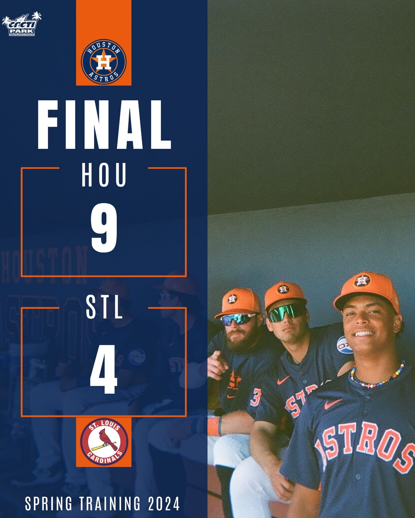 The Astros are going BACK to h-town with a WIN! ⚾️☀️✅

#Astros #SpringTraining #Houston