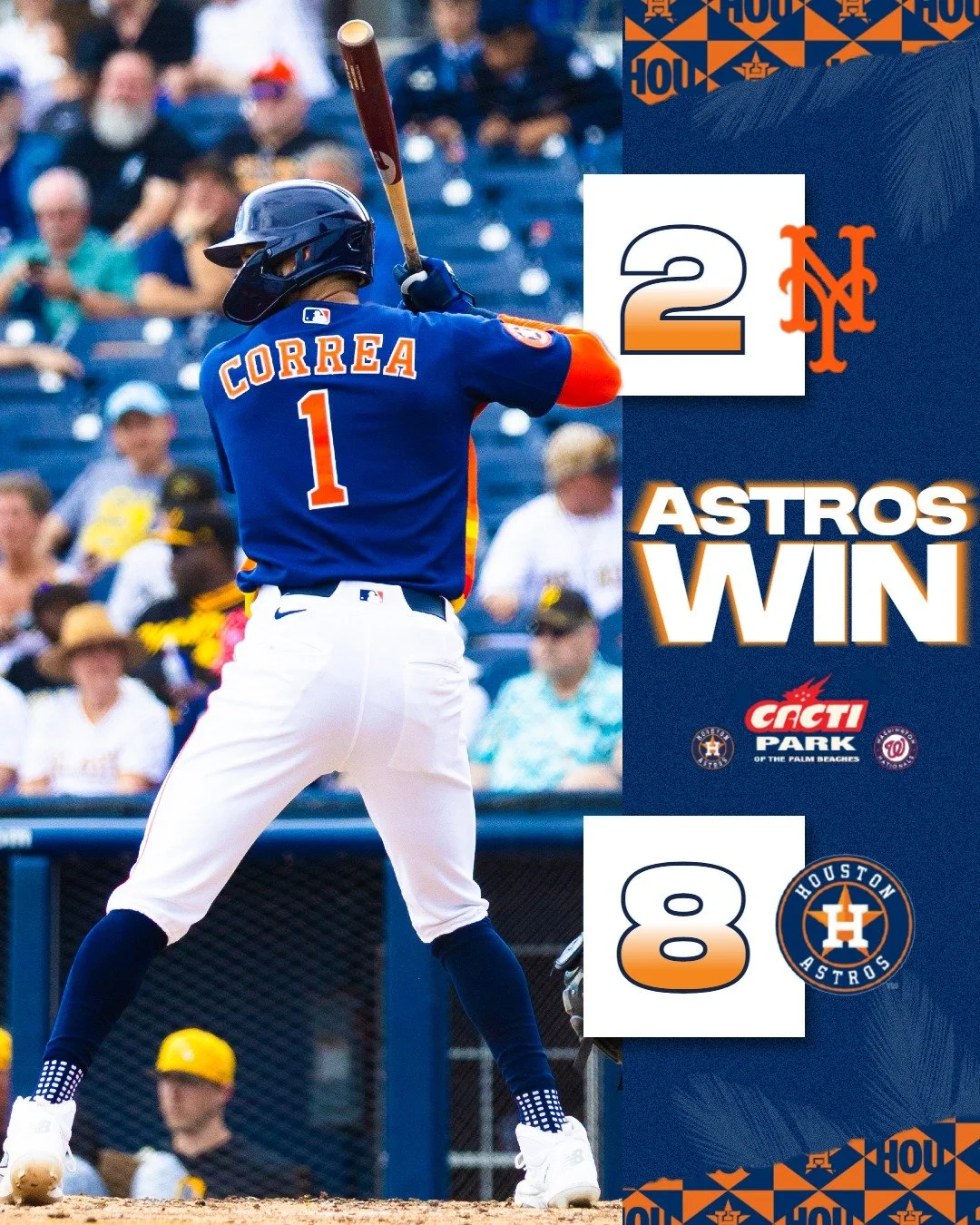 Astros dominate under the lights 🌙

Catch the 'Stros in action tomorrow vs the Marlins at 1:05pm. Visit cactipark.com/tickets to catch the action 🎟

#Astros #springtraining