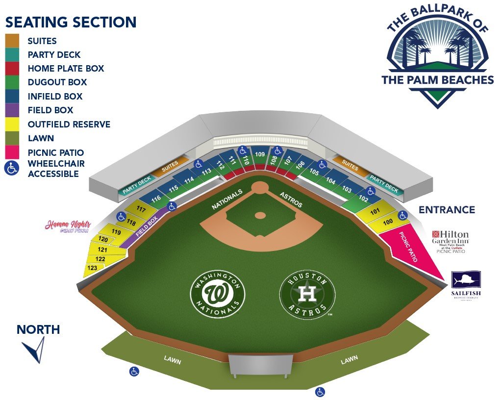 Seating Map The Ballpark Of Palm