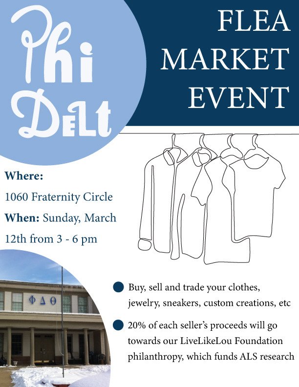 Flea Market- Phi Delta Theta Philanthropy Event
