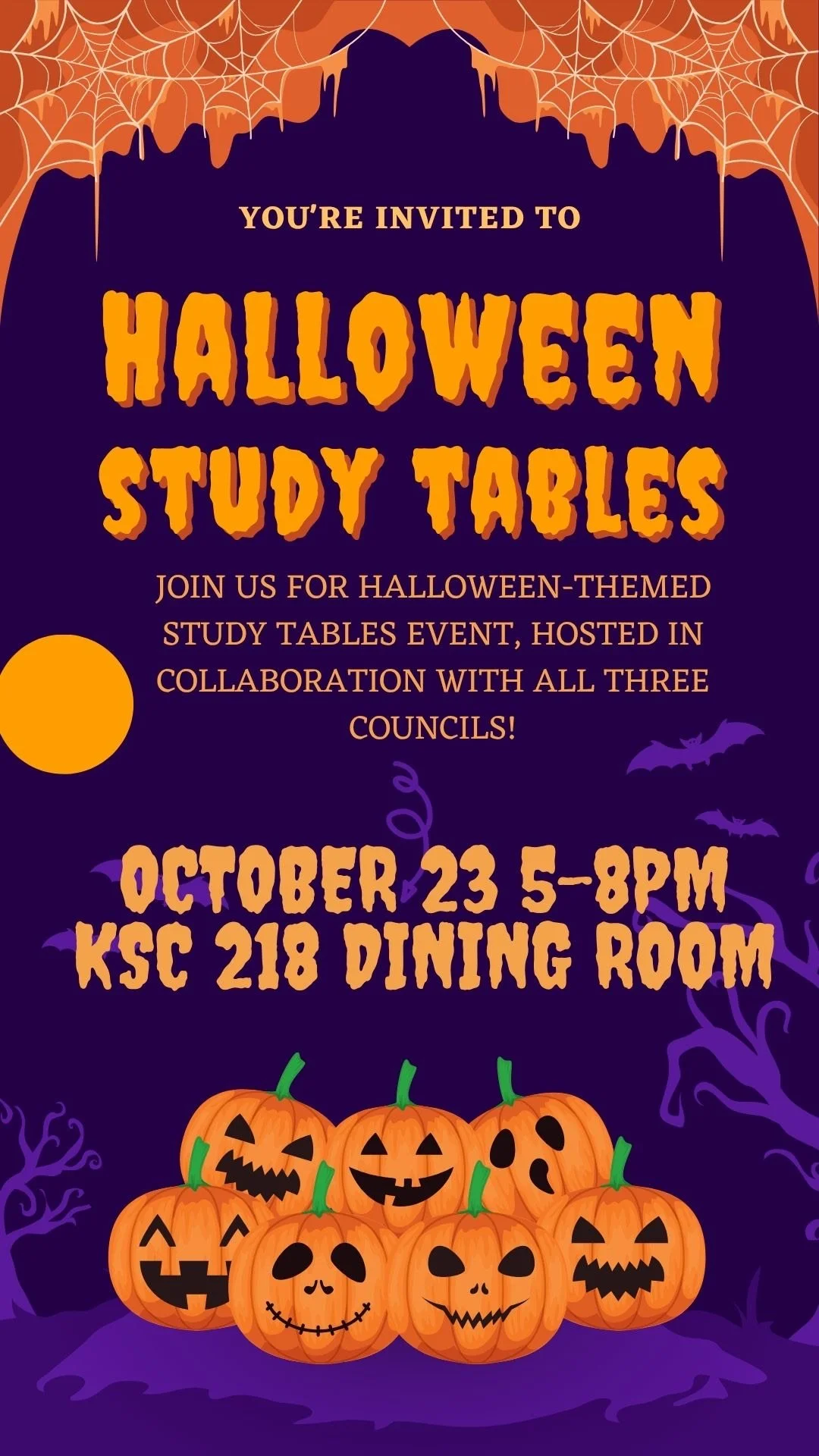 Halloween Study Tables!