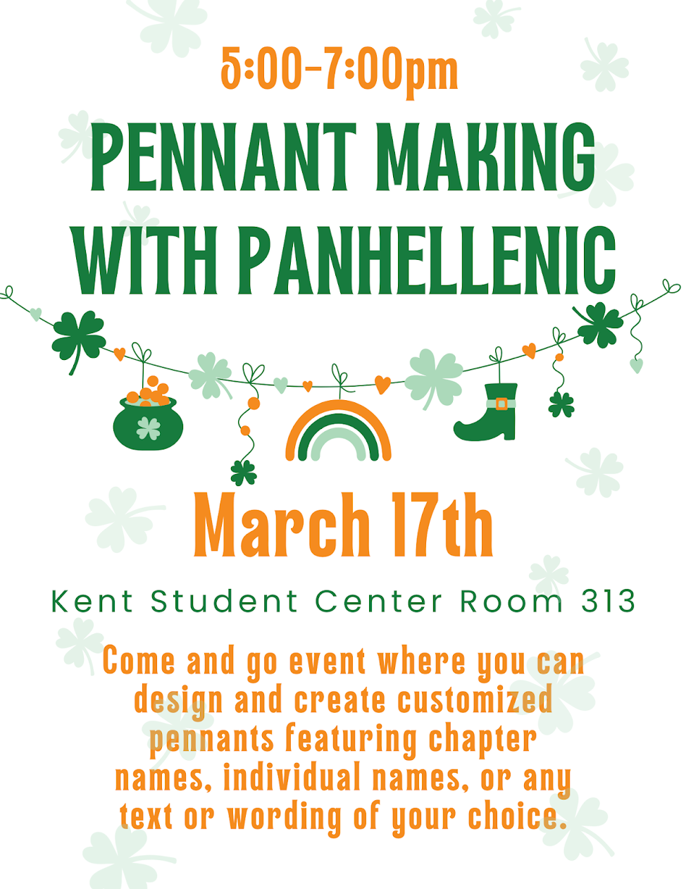 Pennant Making with Panhellenic