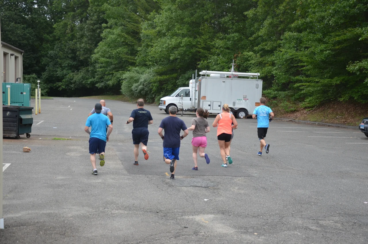 Saturday's 10am starting their running chipper.