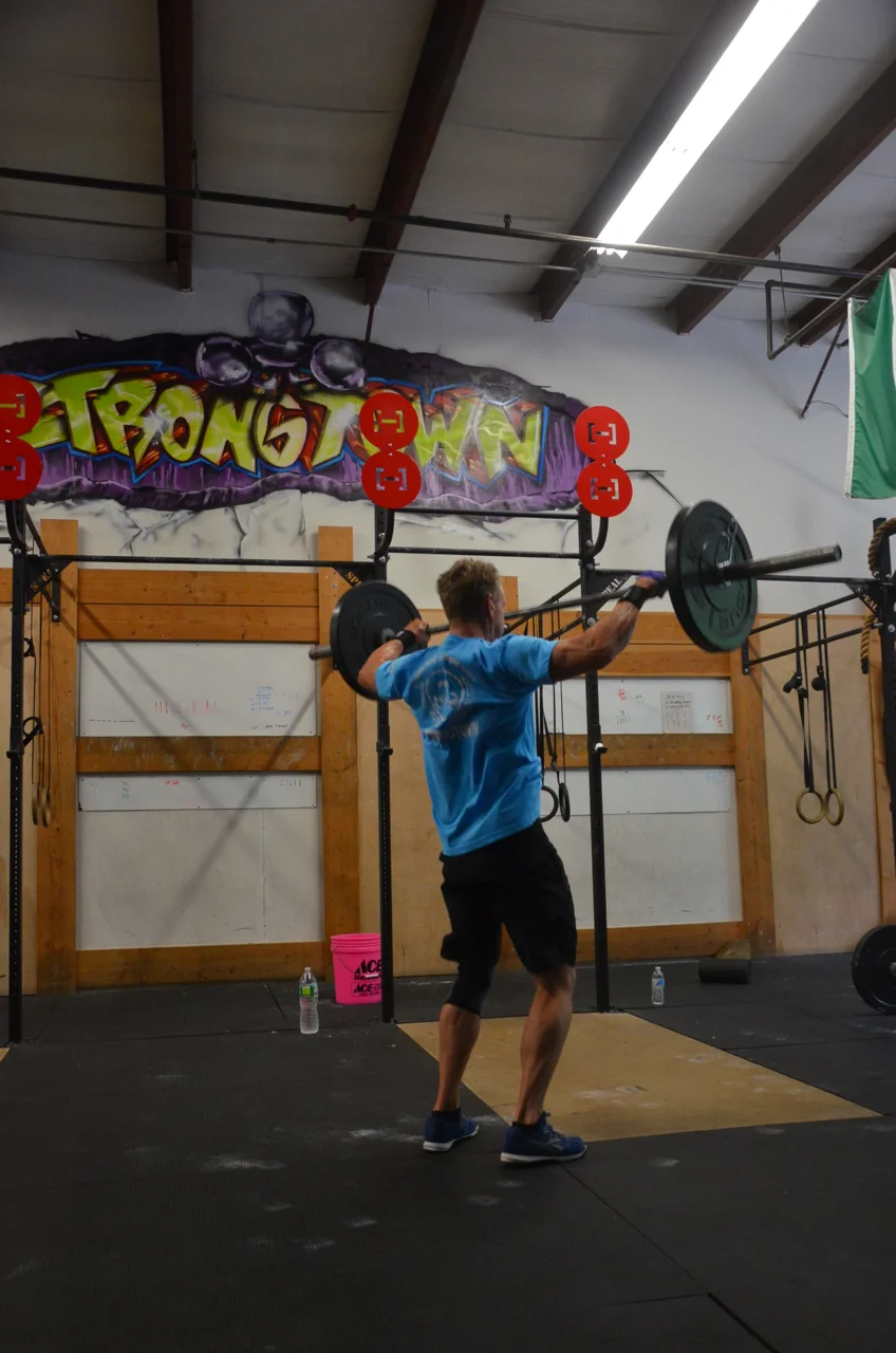 Raff looking strong on his power snatch.
