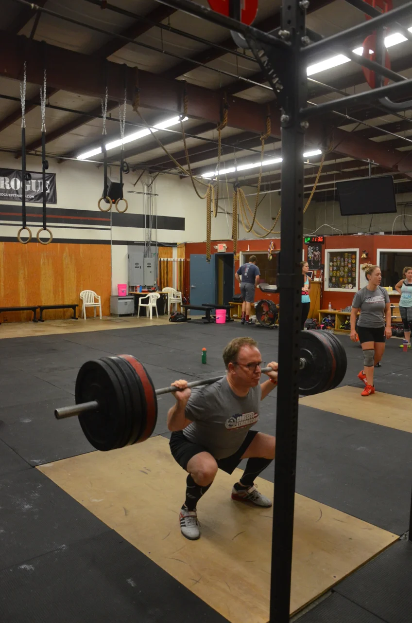 Joe looking strong on his squats!