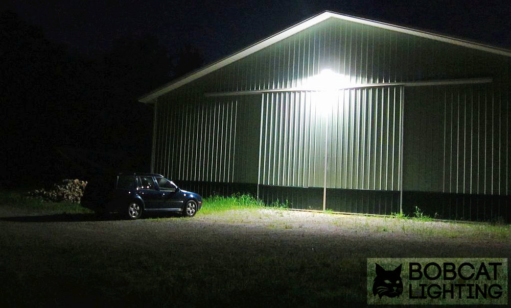 Bobcat 55W LED Area Light Dusk to Dawn Photocell Included 5000K Daylight, 