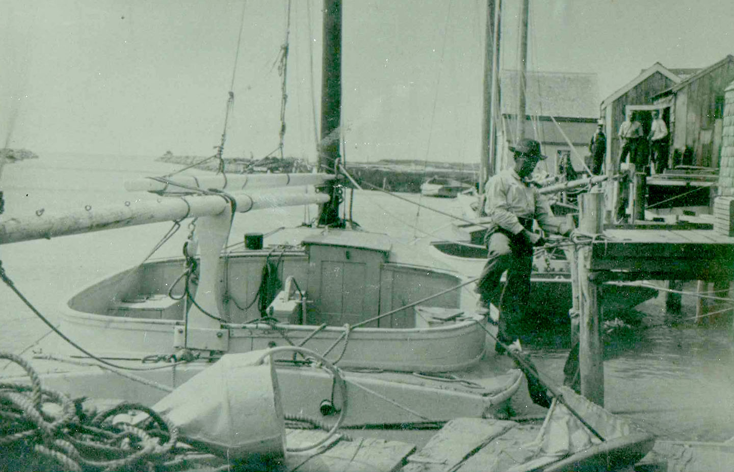 Dan'l Larsen, the first Larsen on Martha's Vineyard and Danny's grandfather, pictured here in Menemsha