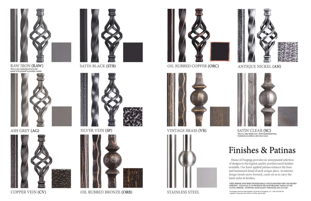 wrought iron balusters