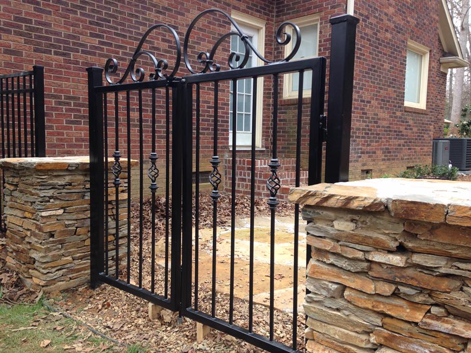 wrought iron gate