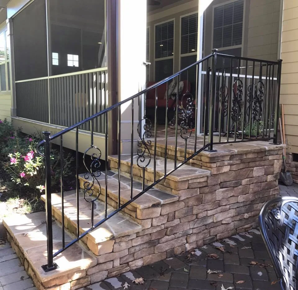 wrought iron stair railing