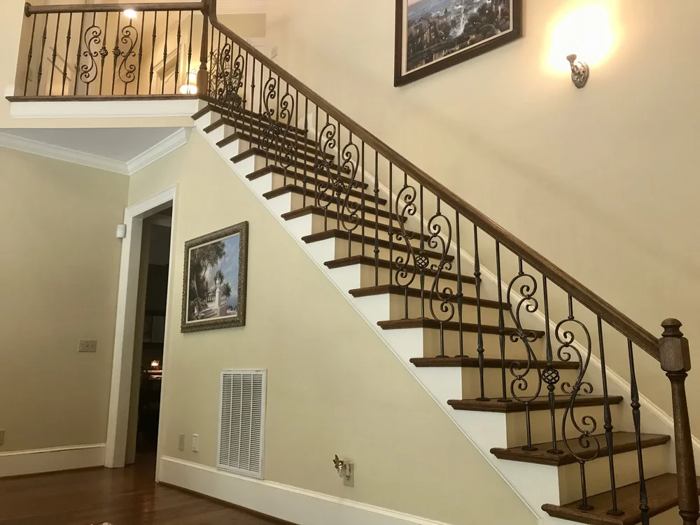 Decorative Wrought Iron Stair Panels Shelly Lighting