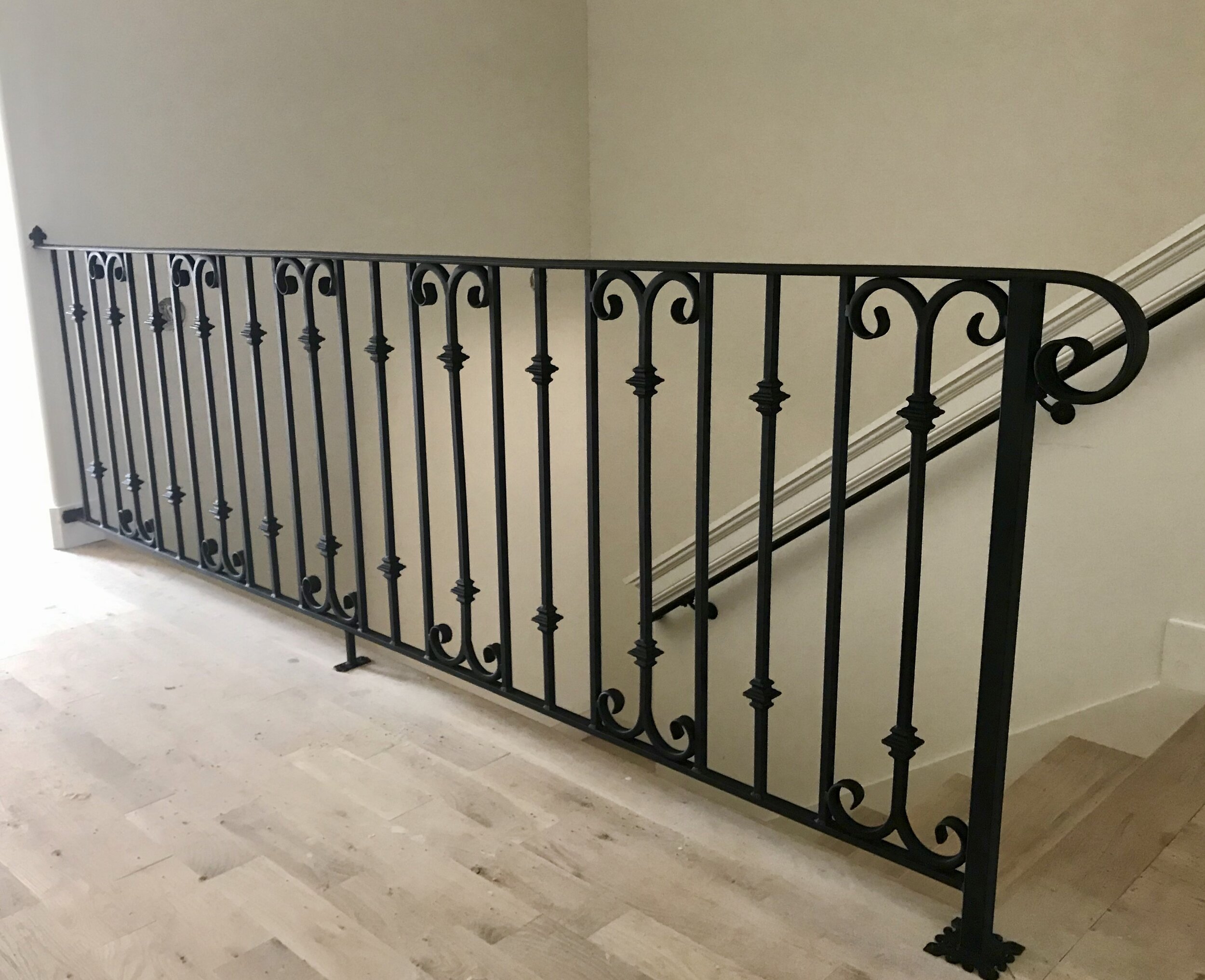 wrought iron stair railing