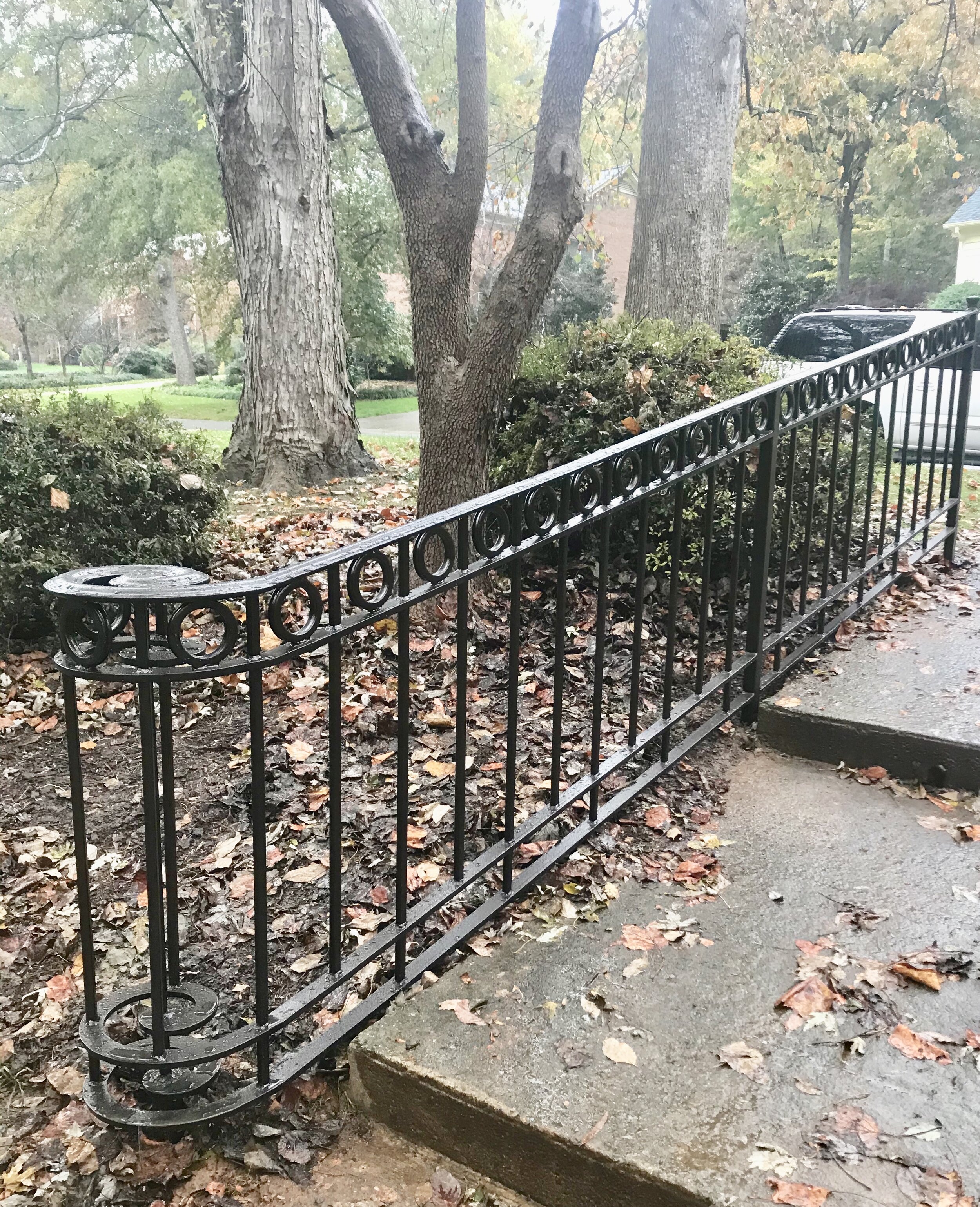 wrought iron stair railing