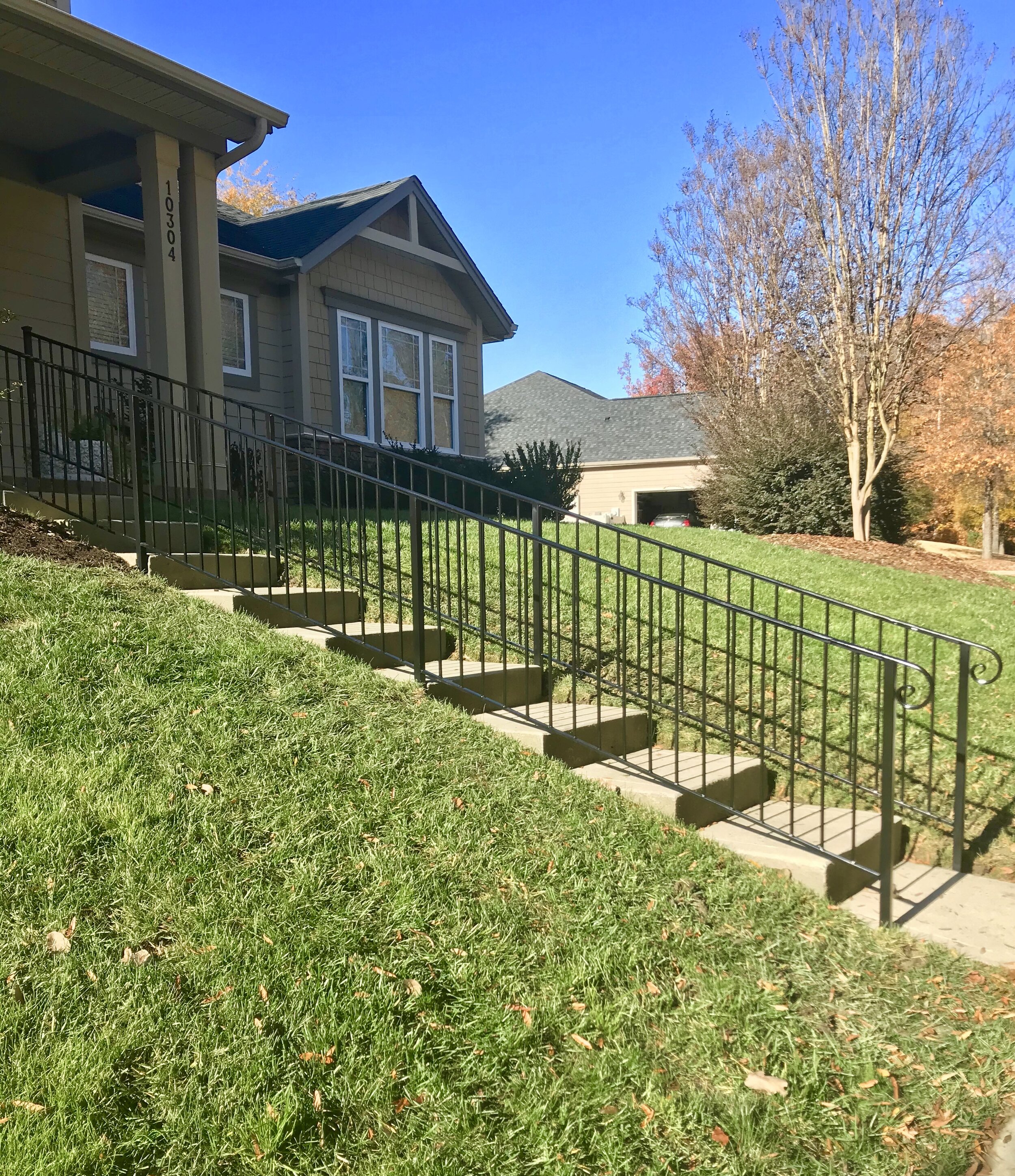 wrought iron stair railing