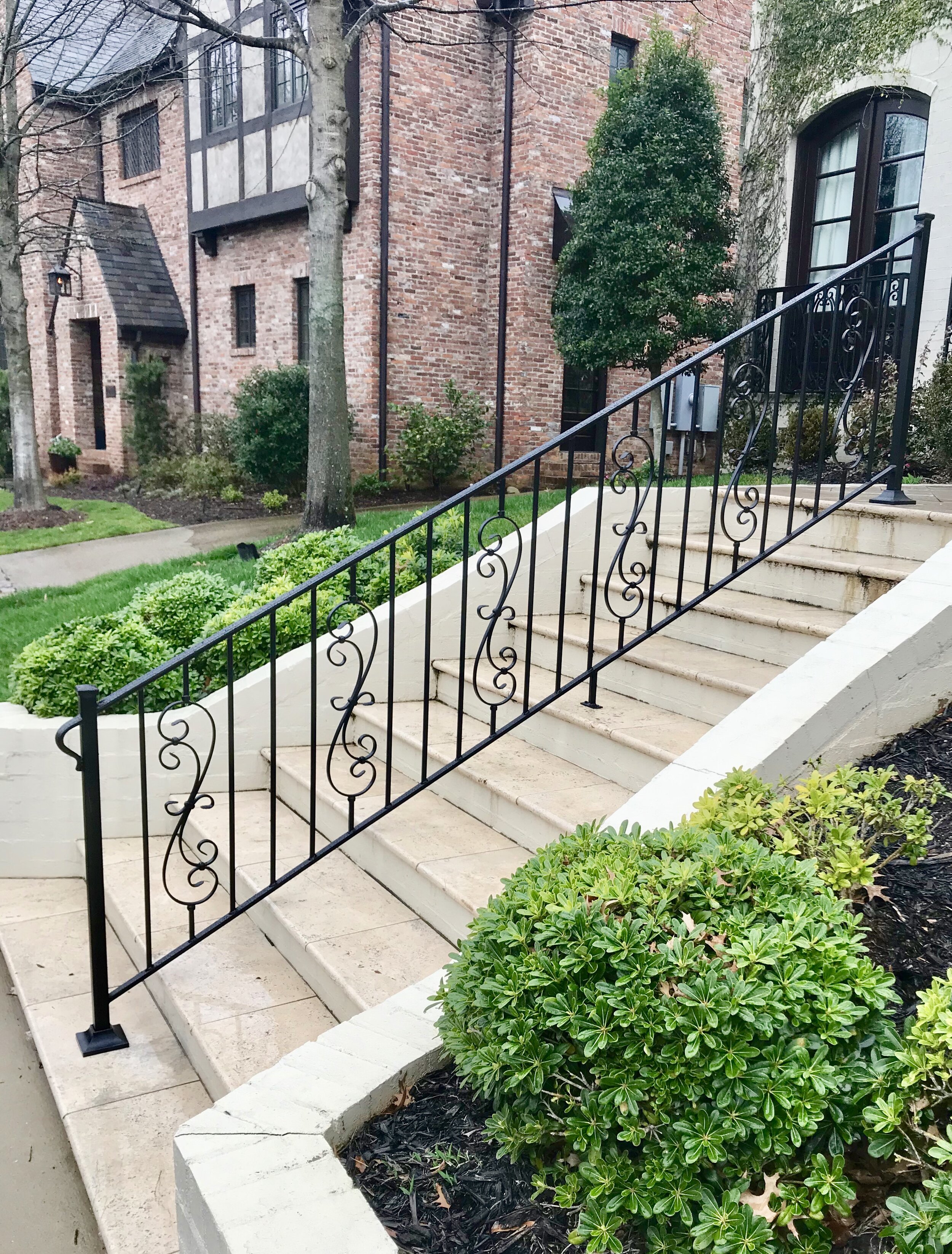 wrought iron stair railing