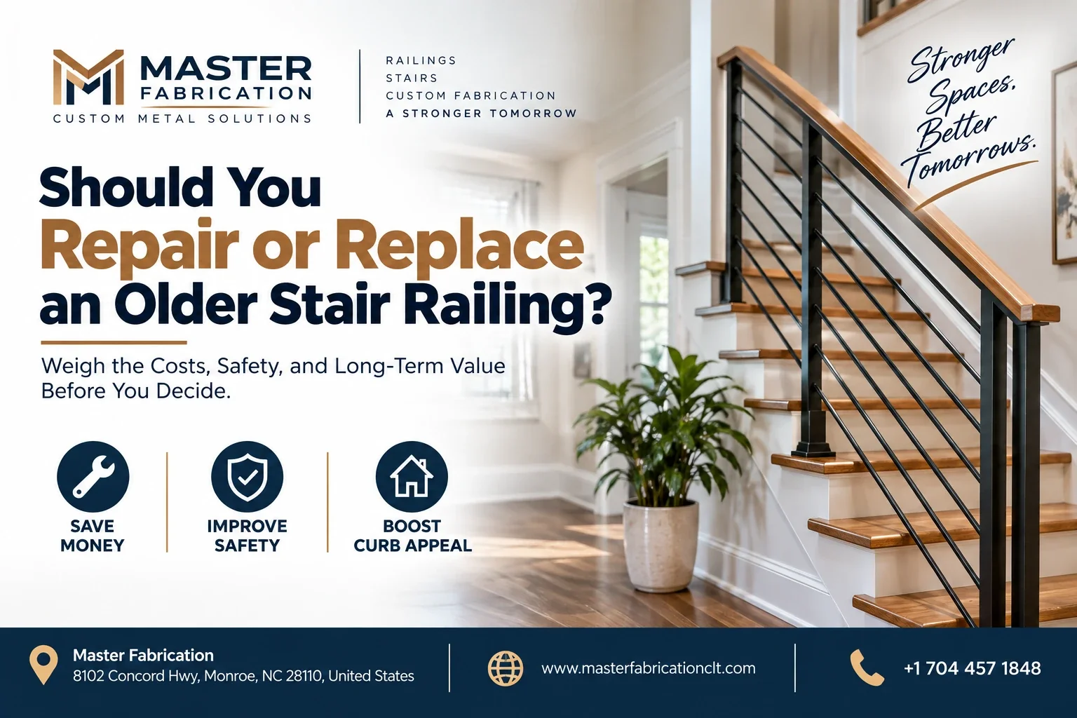 Should You Repair or Replace an Older Stair Railing?