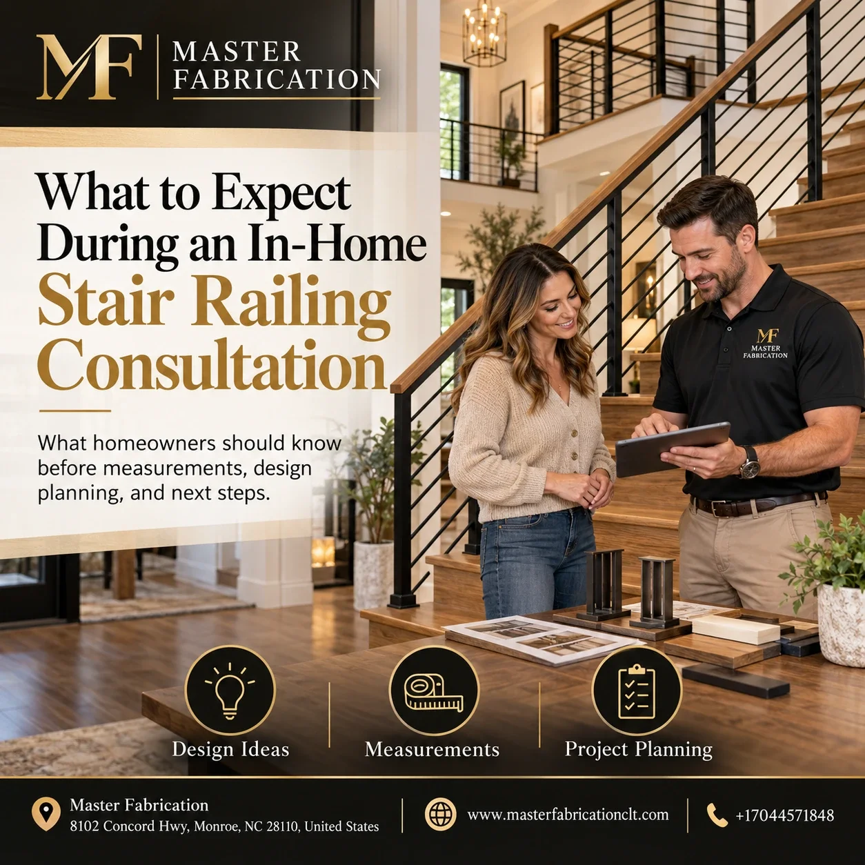 What to Expect During an In-Home Stair Railing Consultation