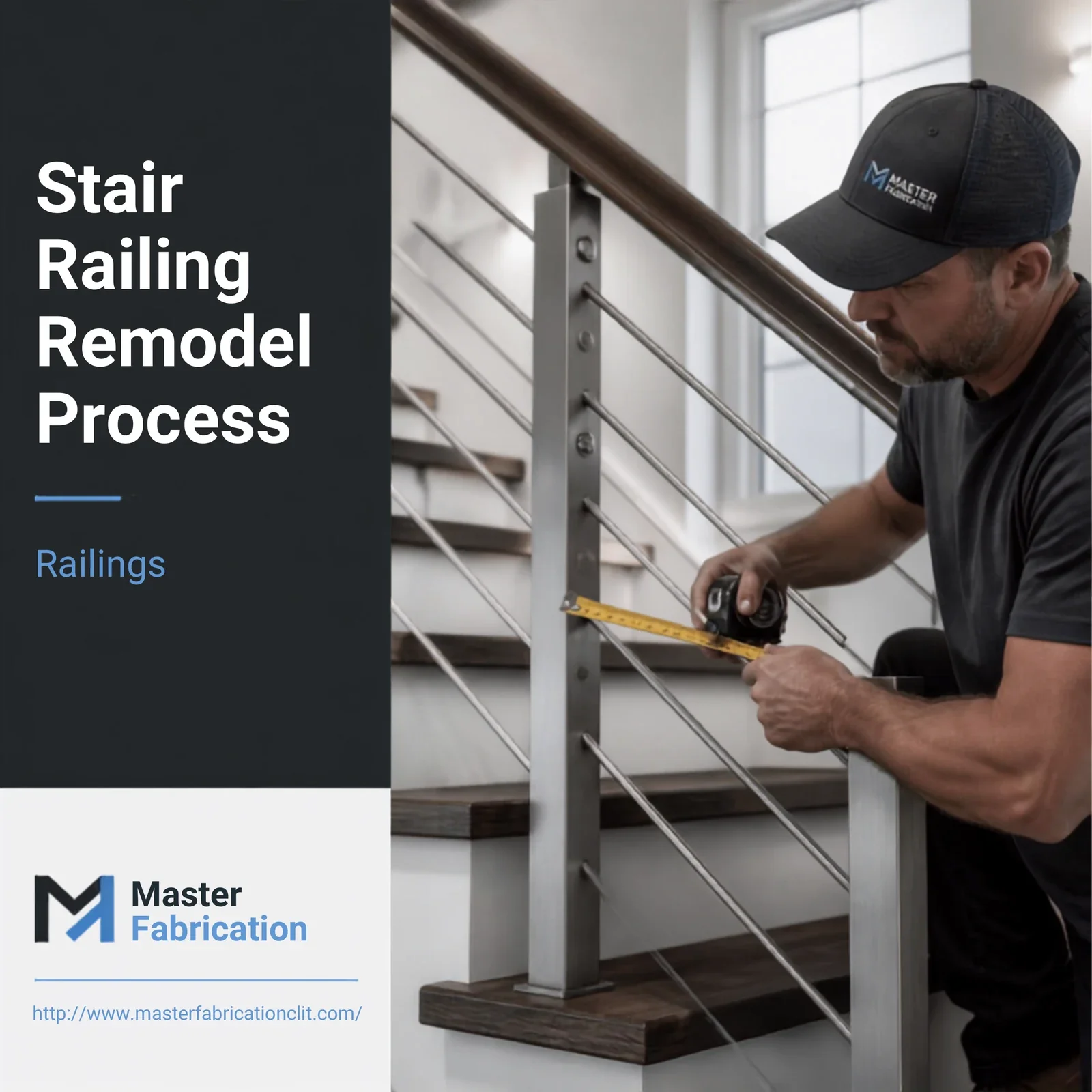 Stair Railing Remodel Process