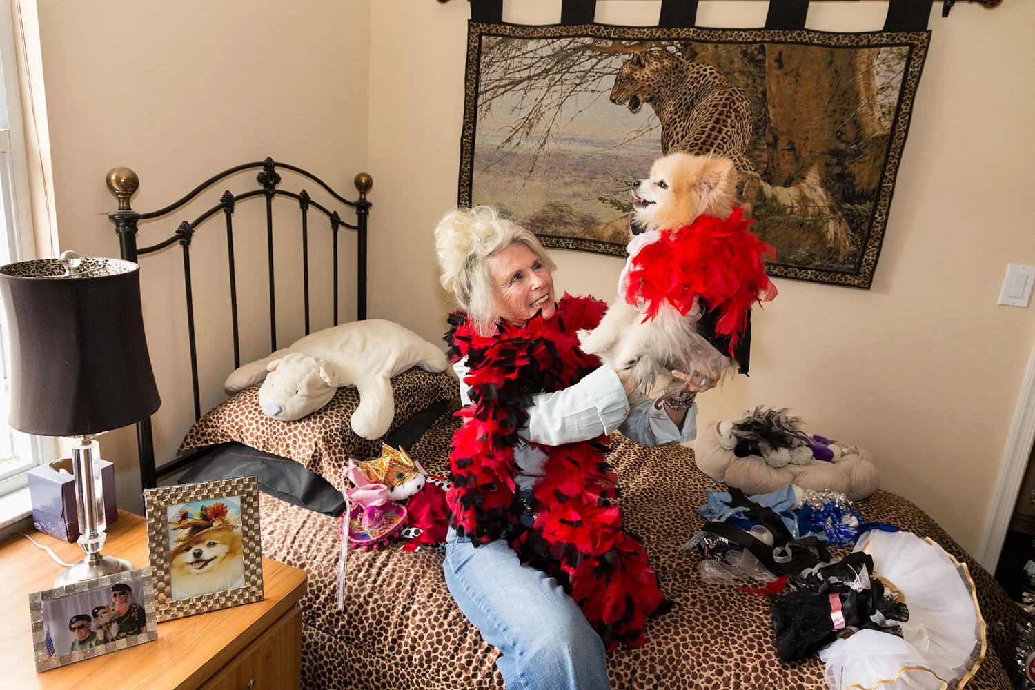 Gloria dressing Little Lovey, Wellington, FL, 2013